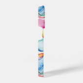 春オーガニックの波状のテクスチャ iPhoneケース (右側面)