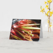 春オーガニックルバーブ カード (黄色い花)