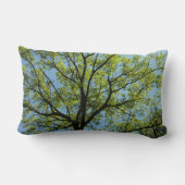 春オークツリー鮮やか自然 ランバークッション (裏面)