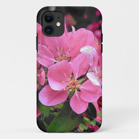 春カニりんご花花 Case-Mate iPhoneケース (裏面)