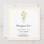 春カモミールシンプルホテルブライダルシャワー招待 (正面)