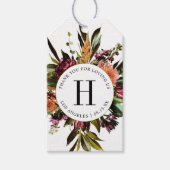 春カラフルの結婚写真の豊かさ ギフトタグ (正面)