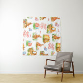 春カラフルイースターコンセのシームレスパターン タペストリー (インサイチュ(横))