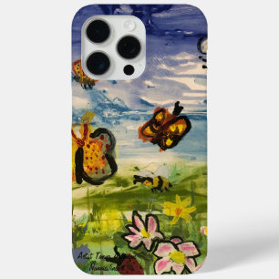 春カラフルオリジナルのアートワーク iPhone 15 PRO MAXケース