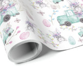 春カラフルハンド絵を描 ラッピングペーパー (ロールコーナー)