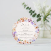 春カラフルフラワーロマンチックブライダルシャワーメンズ メニュー (スタンド正面)