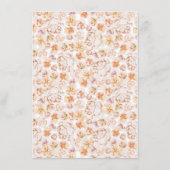 春カラフルフラワーロマンチックブライダルシャワーメンズ メニュー (裏面)