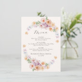 春カラフルフラワーロマンチックブライダルシャワーメンズ メニュー (スタンド正面)