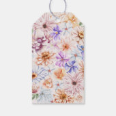 春カラフルフラワーロマンチックブライダルシャワー ギフトタグ (裏面)