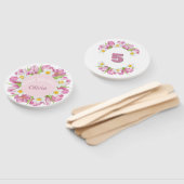 春カラフルフラワー子供の誕生日 ハンドファン (組立なし)