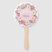 春カラフルフラワー子供の誕生日