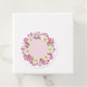 春カラフルフラワー子供の誕生日 フェイバータグ (インサイチュ)