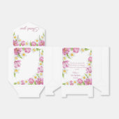 春カラフルフラワー子供の誕生日 フェイバーボックス (折り畳みなし)