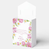 春カラフルフラワー子供の誕生日 フェイバーボックス (オープン)