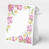 春カラフルフラワー子供の誕生日 フェイバーボックス (裏面サイド)