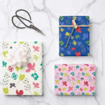 春カラフルフローラドードルブロージズサティンリボ