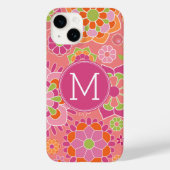 春カラフルフローラルパターカスタムンMonogram Case-Mate iPhoneケース (裏面)