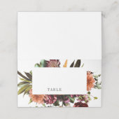 春カラフルフローラ結婚の豊かさ プレイスカード (外部開封)