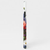 春カラフルワイルドフラワーフローラ水彩画 iPhoneケース (右側)