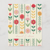 春カラフルワイルドフラワーメドウガーデンのウェッドメニュー (裏面)