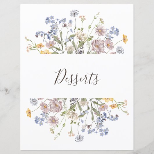 春カラフルワイルドフラワーメドウガーデンディバイダー (正面)