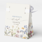 春カラフルワイルドフラワーメドウブライダルシャワー フェイバーボックス (裏面サイド)