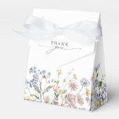 春カラフルワイルドフラワーメドウブライダルシャワー フェイバーボックス (正面サイド)