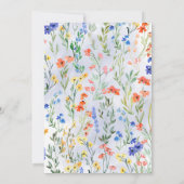 春カラフルワイルドフラワーメドウリタイア 招待状 (裏面)