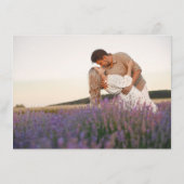 春カラフルワイルドフラワーメドウ庭園の結婚式 エンクロージャーカード (裏面)