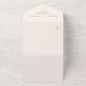 春カラフルワイルドフラワーメドウ庭園の結婚式 オールインワン招待状 (外側)