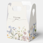 春カラフルワイルドフラワーメドウ庭園の結婚式 フェイバーボックス (オープン)