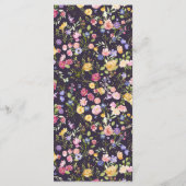 春カラフルワイルドフラワーメドウ庭園の結婚式 メニュー (裏面)