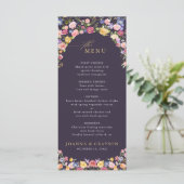 春カラフルワイルドフラワーメドウ庭園の結婚式 メニュー (スタンド正面)