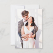 春カラフルワイルドフラワーメドウ庭園の結婚式 出欠カード (裏面)