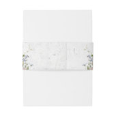 春カラフルワイルドフラワーメドウ庭園の結婚式 招待状ベリーバンド (裏面例)