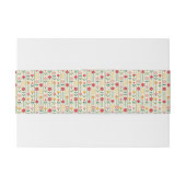 春カラフルワイルドフラワーメドウ庭園の結婚式 招待状ベリーバンド (裏面例)