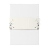 春カラフルワイルドフラワーメドウ金ゴールド結婚ズ 招待状ベリーバンド (裏面例)