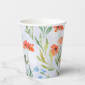 春カラフルワイルドフラワーメドウ 紙コップ (裏面)