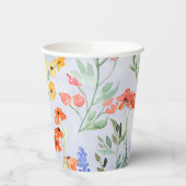 春カラフルワイルドフラワーメドウ 紙コップ (左)