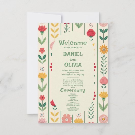 春カラフルワイルドフラワー牧草地ガーデンプログラム (正面)