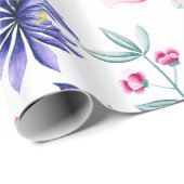 春カラフル園花パターン ラッピングペーパー (ロールコーナー)