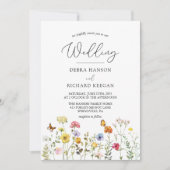 春カラフル山花結婚植物園 招待状 (正面)