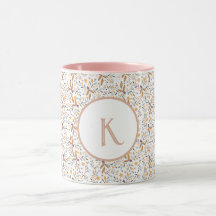 春カラフル花柄モノグラム