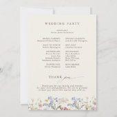 春カラフル野草牧草園プログラム 招待状 (裏面)