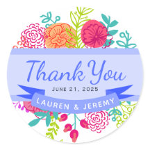 春カラフル鮮やかフローラスケッチブーケ