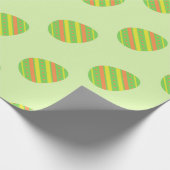 春カラーイースターエッグパターンラッピング紙 ラッピングペーパー (角)