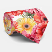 春カラーズガーベラデイジー ネクタイ (ロール)