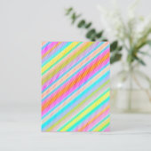 春カラー数々のスレッドデジタルアートはがき2 ポストカード (スタンド正面)