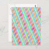 春カラー数々のスレッドデジタルアートはがき ポストカード (正面/裏面)