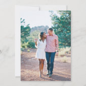 春ガーデンとフォト結婚式招待状 招待状 (裏面)